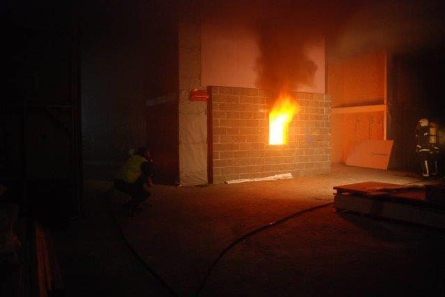 30 minute fire test of SIPs wall