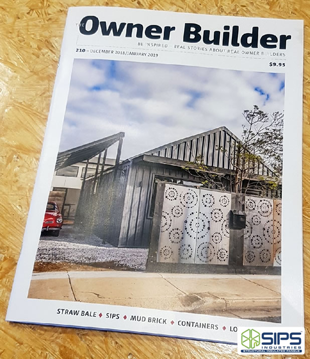The Owner Builder Magazine featured article on a SIPs home.